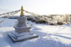 Ступа Совершенной Победы зимой (Stupa of Complete Victory. Winter)