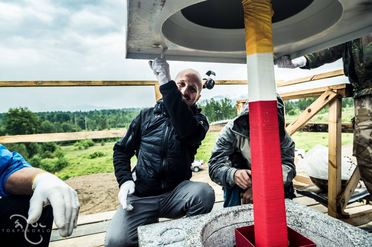 Ступа Совершенной Победы на озере Байкал (Stupa of Complete Victory, lake Baikal)